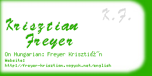 krisztian freyer business card